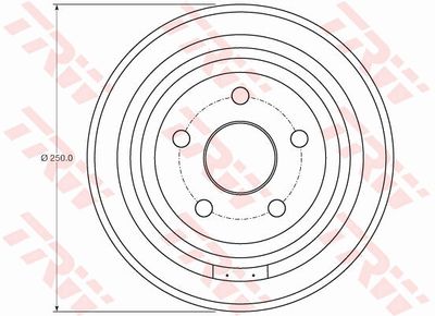Brake Drum TRW DB4407