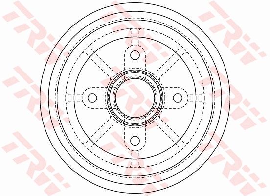 TRW DB4414MR Brake Drum