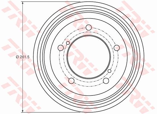 TRW DB4421 Brake Drum