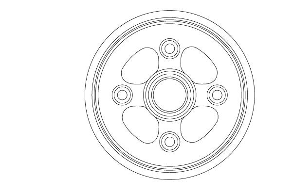 TRW DB4555 Brake Drum
