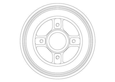 Brake Drum TRW DB4558MR