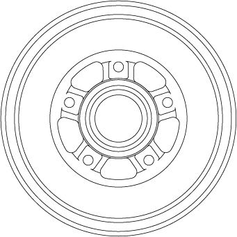 TRW DB4560MR Brake Drum