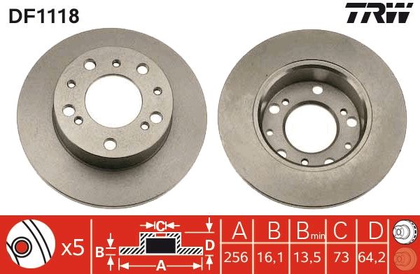 TRW DF1118 Brake Disc