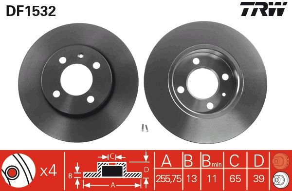 TRW DF1532 Brake Disc