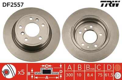 Brake Disc TRW DF2557
