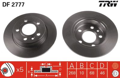Brake Disc TRW DF2777