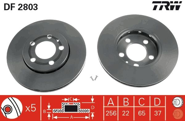 TRW DF2803 Brake Disc