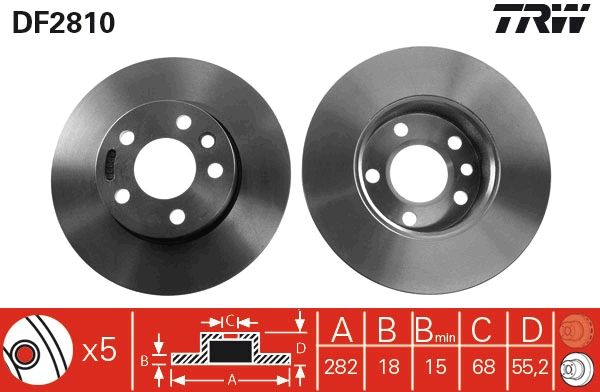 TRW DF2810 Brake Disc