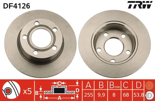 TRW DF4126 Brake Disc