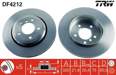 Brake Disc TRW DF4212