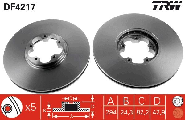 TRW DF4217 Brake Disc