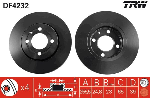 TRW DF4232 Brake Disc