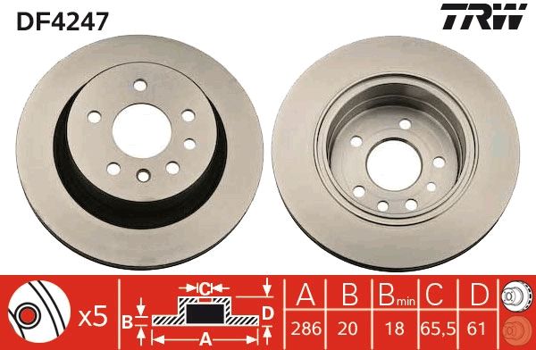 TRW DF4247 Brake Disc