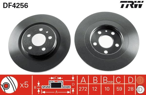 TRW DF4256 Brake Disc