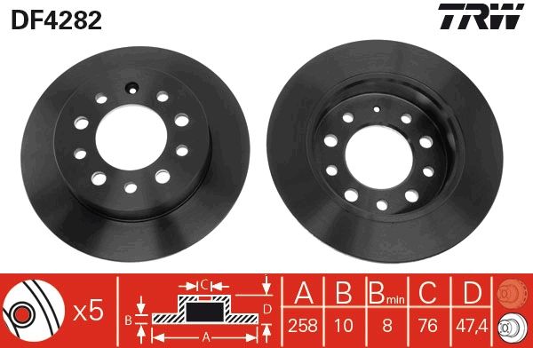 TRW DF4282 Brake Disc