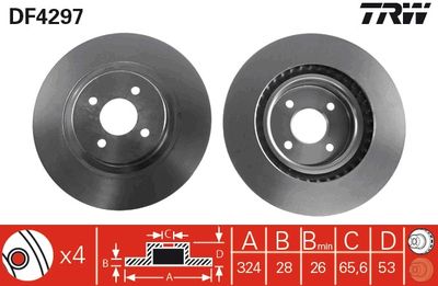Brake Disc TRW DF4297