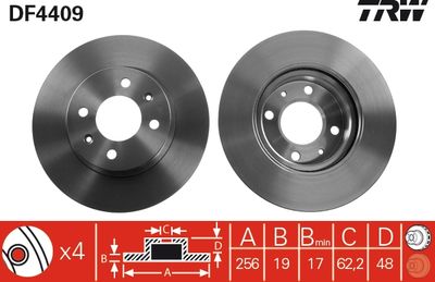 Brake Disc TRW DF4409