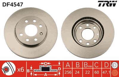 Brake Disc TRW DF4547