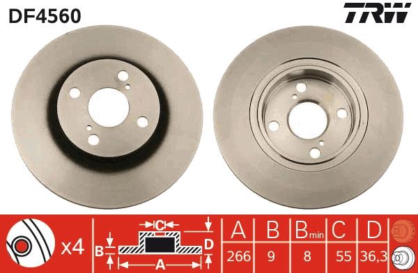 TRW DF4560 Brake Disc