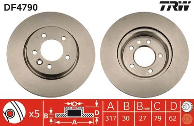 Brake Disc TRW DF4790