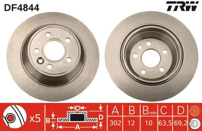 Brake Disc TRW DF4844