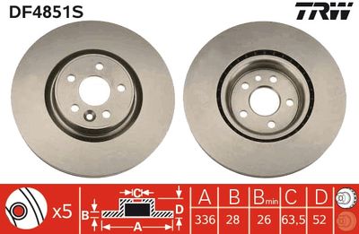 Brake Disc TRW DF4851S