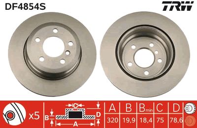 Brake Disc TRW DF4854S