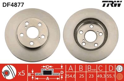 Brake Disc TRW DF4877