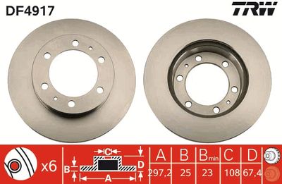 Brake Disc TRW DF4917