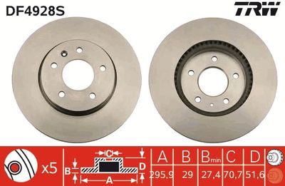 Brake Disc TRW DF4928S