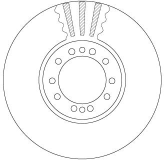 TRW DF5071S Brake Disc