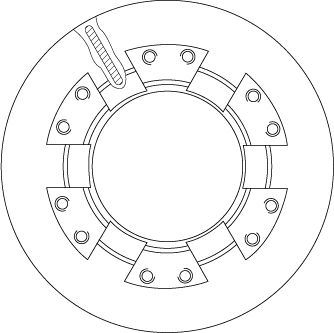 Brake Disc TRW DF5116S