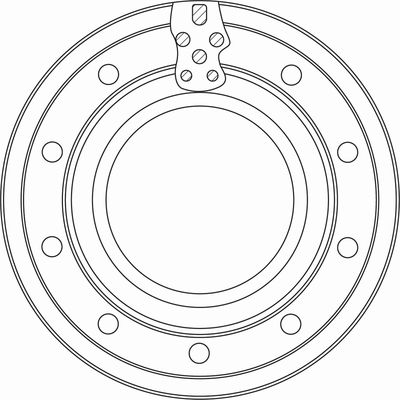 Brake Disc TRW DF5129S