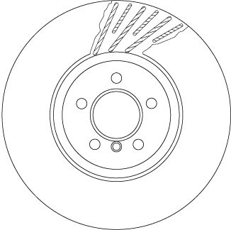 TRW DF6613S Brake Disc