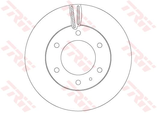 TRW DF6812S Brake Disc
