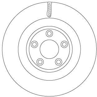 TRW DF6816S Brake Disc