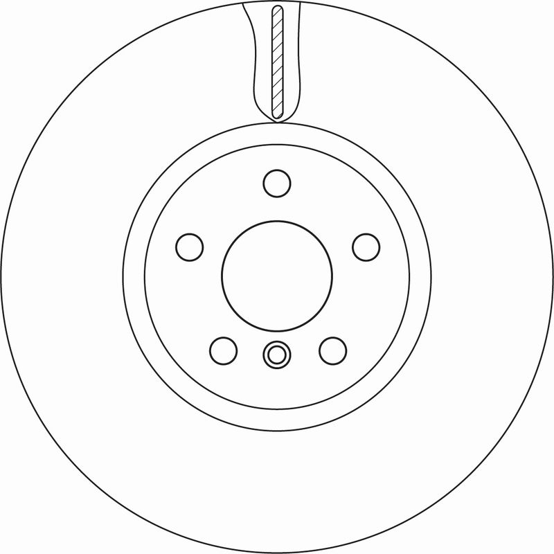 TRW DF6845S Brake Disc