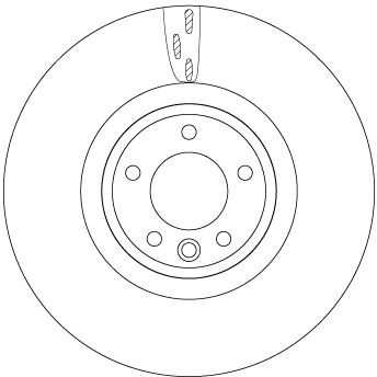 TRW DF6957S Brake Disc