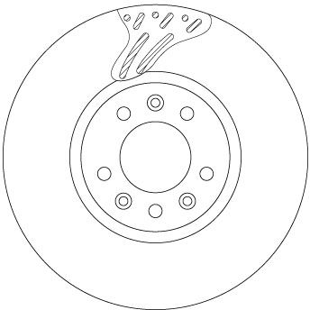 TRW DF6977S Brake Disc