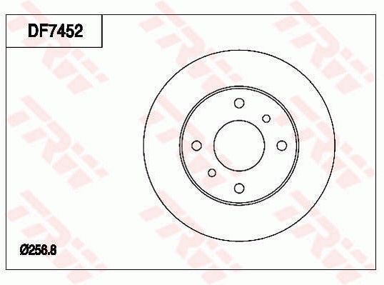 TRW DF7452 Brake Disc