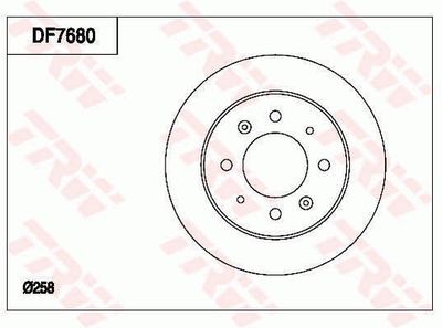 Brake Disc TRW DF7680