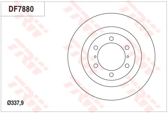 TRW DF7880S Brake Disc