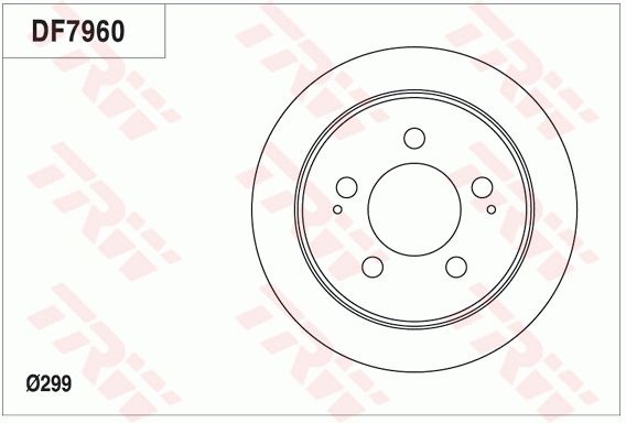 TRW DF7960 Brake Disc