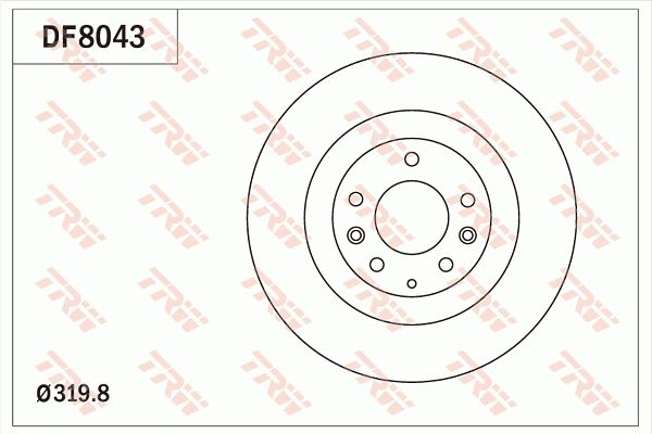 TRW DF8043 Brake Disc