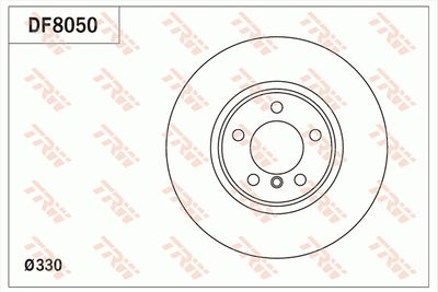Brake Disc TRW DF8050