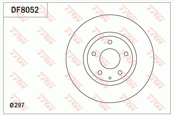 TRW DF8052 Brake Disc