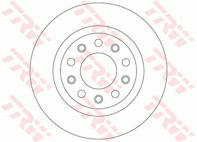 Brake Disc TRW DF8070