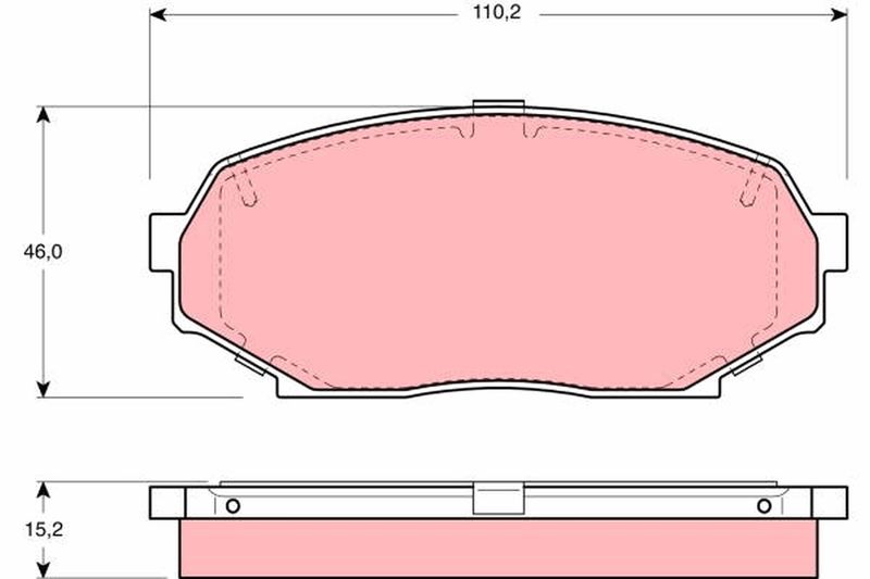 TRW GDB1028 Brake Pad Set, disc brake
