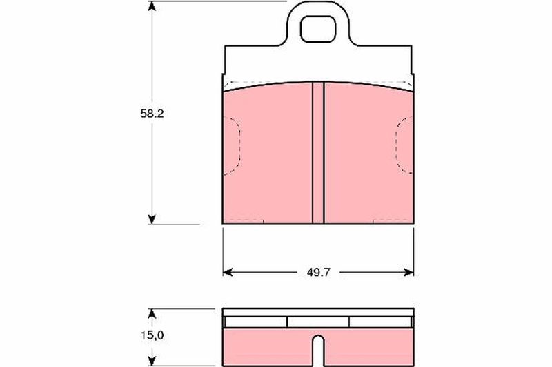 TRW GDB103 Brake Pad Set, disc brake