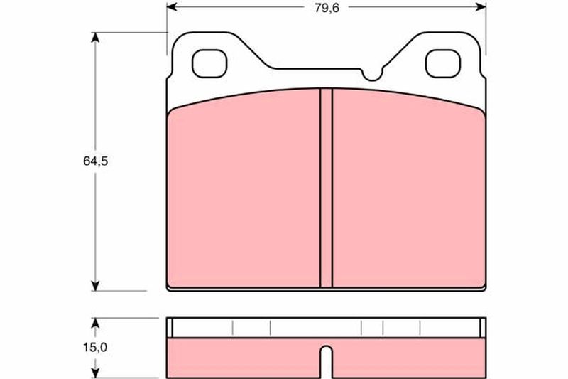 TRW GDB1065 Brake Pad Set, disc brake